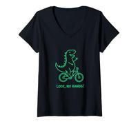 Mujer Bicicleta Trex Look Sin Manos Camiseta Cuello V