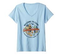 Mujer Bienvenido a Camp Quitcherbitchin Funny Outdoor Camiseta Cuello V