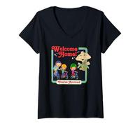 Mujer Bienvenido a casa Has llegado Camiseta Cuello V