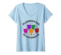 Mujer Bienvenido al Club de Cajas Viejas Caja Vieja 60 50 Camiseta Cuello V