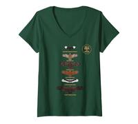 Mujer Big 6 Birds Parque Nacional Kruger Vida Silvestre Africana Camiseta Cuello V
