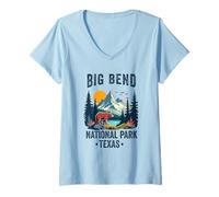 Mujer Big Bend National Park Texas TX Souvenir Mujeres Hombres Vintage Camiseta Cuello V