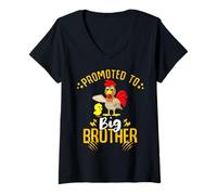 Mujer Big Brother Loading 2027, Ascendido a Gran Hermano 2027 León Camiseta Cuello V