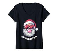 Mujer Big Nick Energy - Goma de mascar de Navidad Camiseta Cuello V
