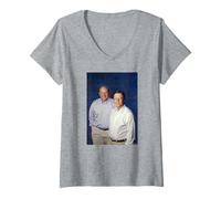 Mujer Bill Gates y Steve Ballmer Tech Giants por Michael Grecco Camiseta Cuello V