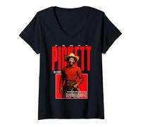 Mujer Bill Pickett Black Rodeo Pioneer Icono de la Historia Occidental Camiseta Cuello V