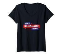 Mujer Billionaire Gift Rich Successful Entrepreneur Billionaires Camiseta Cuello V