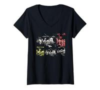 Mujer Billy Cobham Stratus, Baterista de Jazz Fusion por Dick Barnatt Camiseta Cuello V