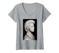 Mujer Billy Idol Charmed Life Era por Phil Nicholls Camiseta Cuello V