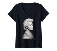 Mujer Billy Idol Cradle of Love Era por Phil Nicholls Camiseta Cuello V