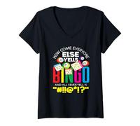 Mujer Bingo ¿Cómo es que todos los demás gritan Bingo Camiseta Cuello V