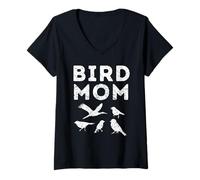 Mujer Bird Mom Mama Bird Watching Gear For Women Who Love Birding Camiseta Cuello V