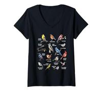 Mujer Bird Watcher Bird Lover Birder Birding Nerd Camiseta Cuello V