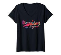 Mujer Birmingham England British UK | Vacation Travel Camiseta Cuello V