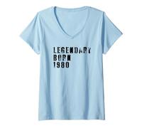 Mujer Birthday Gift 1980 Limited Edition Camiseta Cuello V