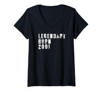 Mujer Birthday Gift 2001 Limited Edition Camiseta Cuello V