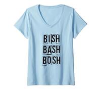 Mujer Bish Bash Bosh no Camiseta Cuello V