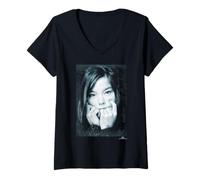 Mujer Bjork Debut Tour 1993 Foto de Phil Nicholls Camiseta Cuello V
