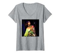 Mujer Bjork Volta Inocencia Glastonbury Live 2007 Camiseta Cuello V