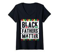 Mujer Black Fathers Matter Black History Month Camiseta Cuello V