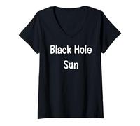 Mujer Black Hole Sun Camiseta Cuello V