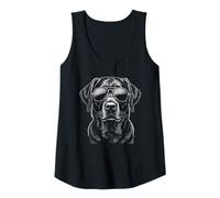 Mujer Black Lab Labrador Retriever Perro con Gafas De Sol Gráfico Camiseta sin Mangas