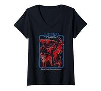 Mujer Black Magic Animal Rescue Red Retro Funny Adult Humor Camiseta Cuello V