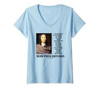 Mujer Blaise Pascal Apuesta Existencia Resultados Cotización existencial Camiseta Cuello V