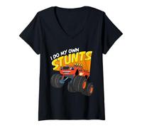 Mujer Blaze & The Monster Machines Blaze (Hago MIS PROPIAS ACUERDAS) Camiseta Cuello V