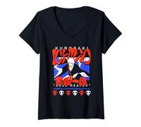 Mujer Bleach Ichigo Soul Reaper Groovy Abstract Vintage Anime Camiseta Cuello V
