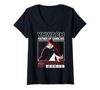 Mujer BLEACH: TYBW Yhwach Father of Quincies Wandenreich Anime Camiseta Cuello V