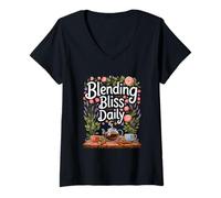 Mujer Blending Bliss Daily Té Verde Fusión Herbal Calma Zen Joy Camiseta Cuello V