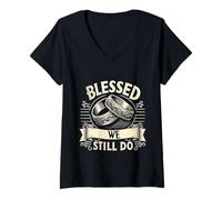 Mujer Blessed We Still Do Aniversario de Bodas románticas | - Camiseta Cuello V