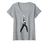 Mujer Blondie Debbie Harry Nueva Ola Corazón De Cristal Allan Ballard Camiseta Cuello V