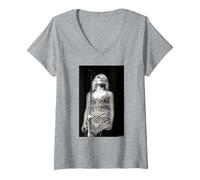 Mujer Blondie Live Debbie Harry 1978 por Martyn Goddard Camiseta Cuello V