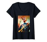 Mujer Blur Damon Albarn Live Cardiff Arena 1997 Niños y niñas Camiseta Cuello V