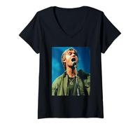 Mujer Blur Live Damon Albarn T En El Parque Café & TV 1999 Camiseta Cuello V