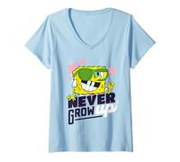 Mujer Bob Esponja Pantalones Cuadrados Never Grow Up Cool Shades Classic 90s Camiseta Cuello V