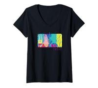 Mujer Bob Esponja Pantalones Cuadrados Retro Verano Surf Patrick Holiday Vibe Camiseta Cuello V