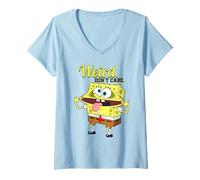Mujer Bob Esponja Squarepants Strange Style Dont Care Retro Artwork Camiseta Cuello V