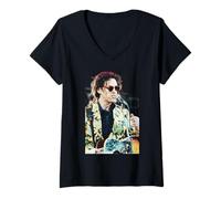Mujer Bob Geldof De Boomtown Rats Solo Happy Club Era En Vivo Camiseta Cuello V