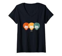 Mujer Bob Ross Traffic Light Camiseta Cuello V
