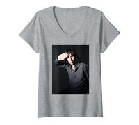 Mujer Bobby Gillespie Primal Scream Rocks Cantante de Andy Willsher Camiseta Cuello V