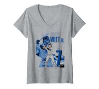 Mujer Bobby WITT Jr. | Jugador de béisbol de la MLB de Kansas City | MLBBWI304N Camiseta Cuello V