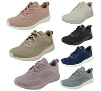 Skechers Bobs Squad Tough Talk, Zapatillas Mujer, Mauve Engineered Knit, 40 EU