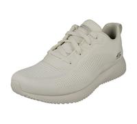Skechers Bobs Squad Tough Talk, Zapatillas Mujer, White Engineered Knit, 36 EU