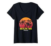 Mujer Bocas del Toro está Llamando y Debo IR a Panamá Viajando Camiseta Cuello V