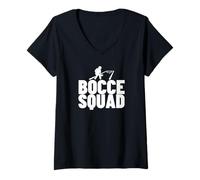 Mujer Bocce Ball Squad Funny Boule Petanca Camiseta Cuello V