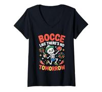 Mujer Bocce como Si No Hubiera Mañana Camiseta Cuello V