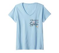 Mujer Boda en Italia Mamma Della SPOSA Italiana Novia Camiseta Cuello V